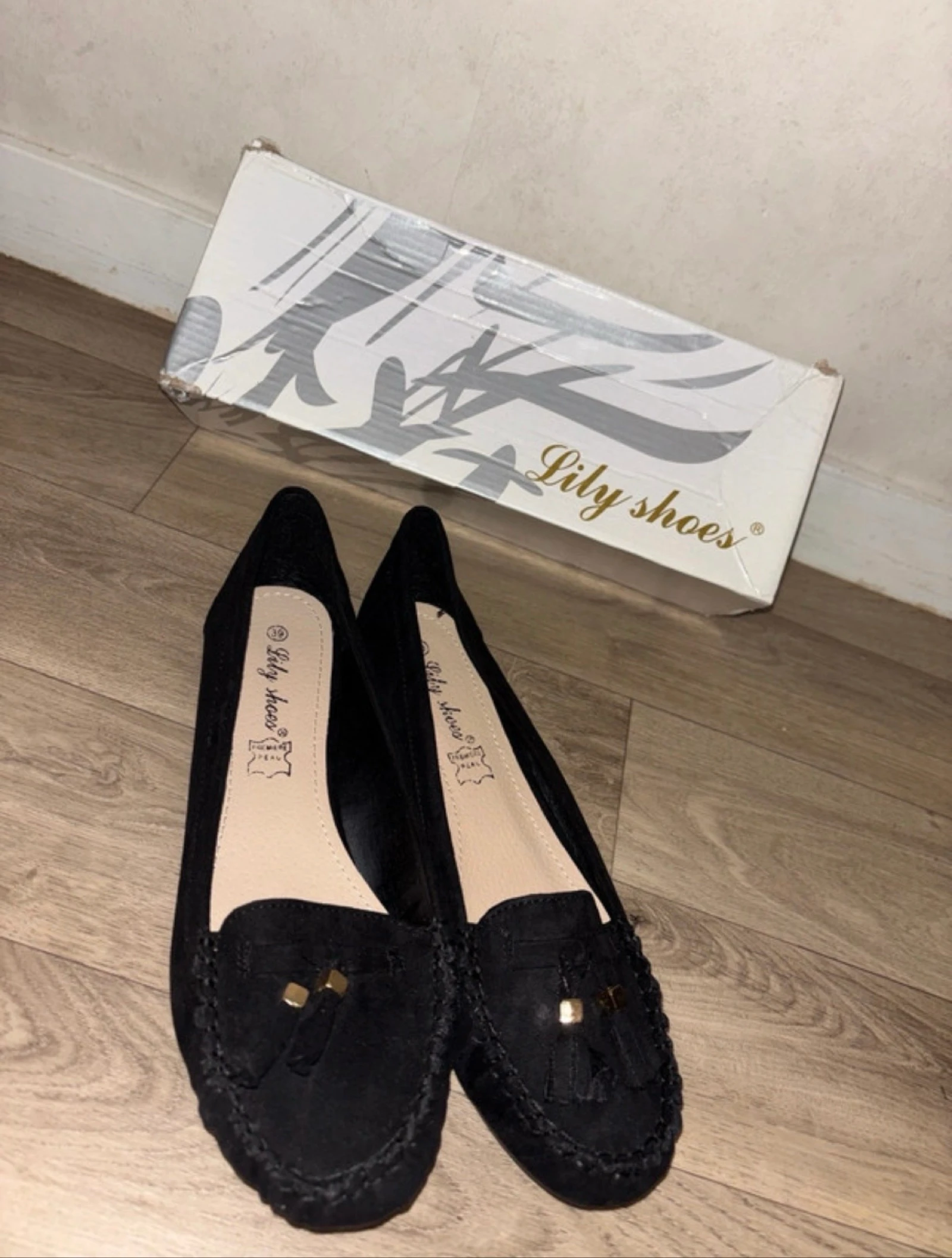 Mocassins femme noirs Lily Shoes – Pointure 39 – Neufs